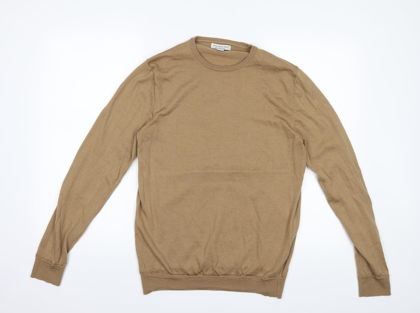 Cedar Wood State Mens Beige   Pullover Jumper Size L