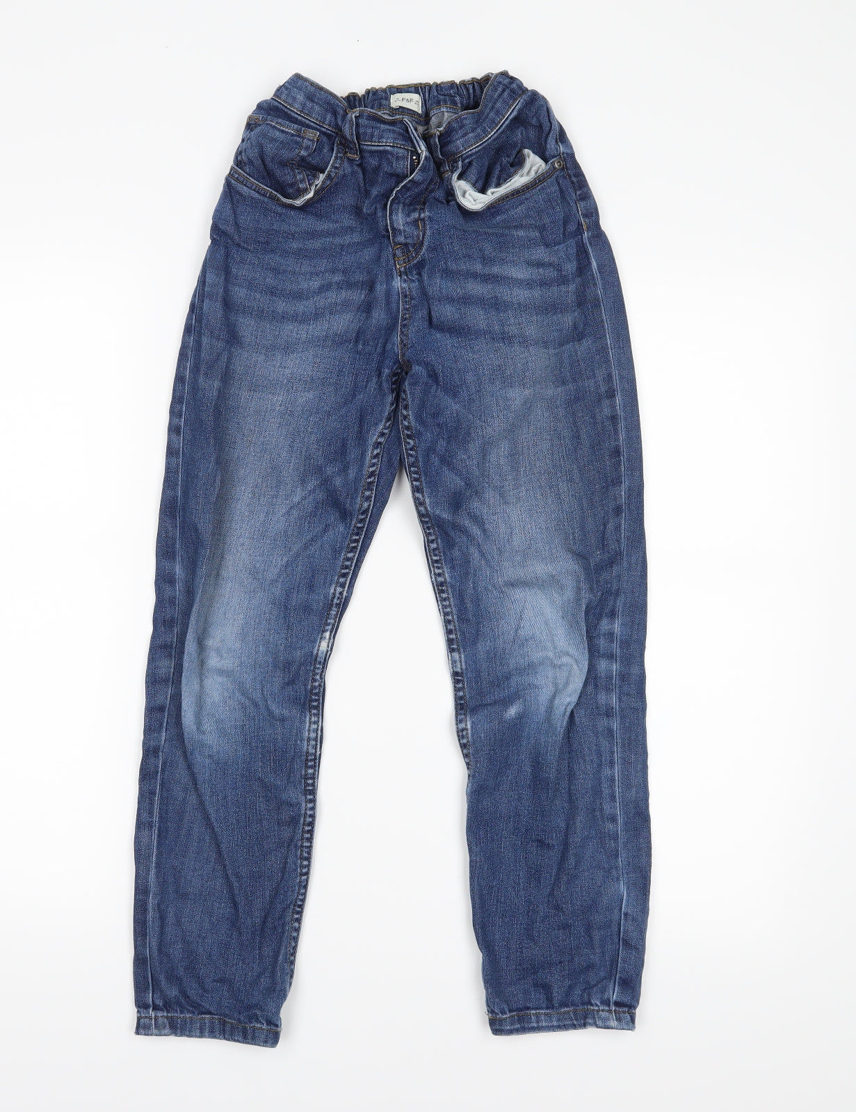 F&F Boys Blue   Straight Jeans Size 10-11 Years