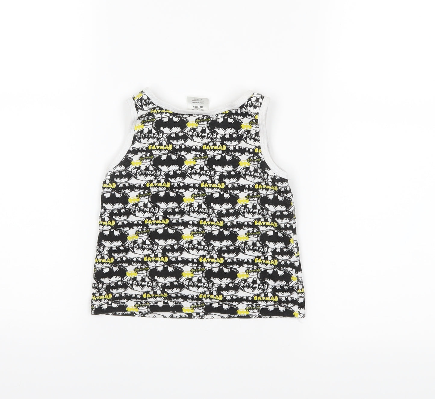 Batman Boys White   Basic Tank Size 3-4 Years