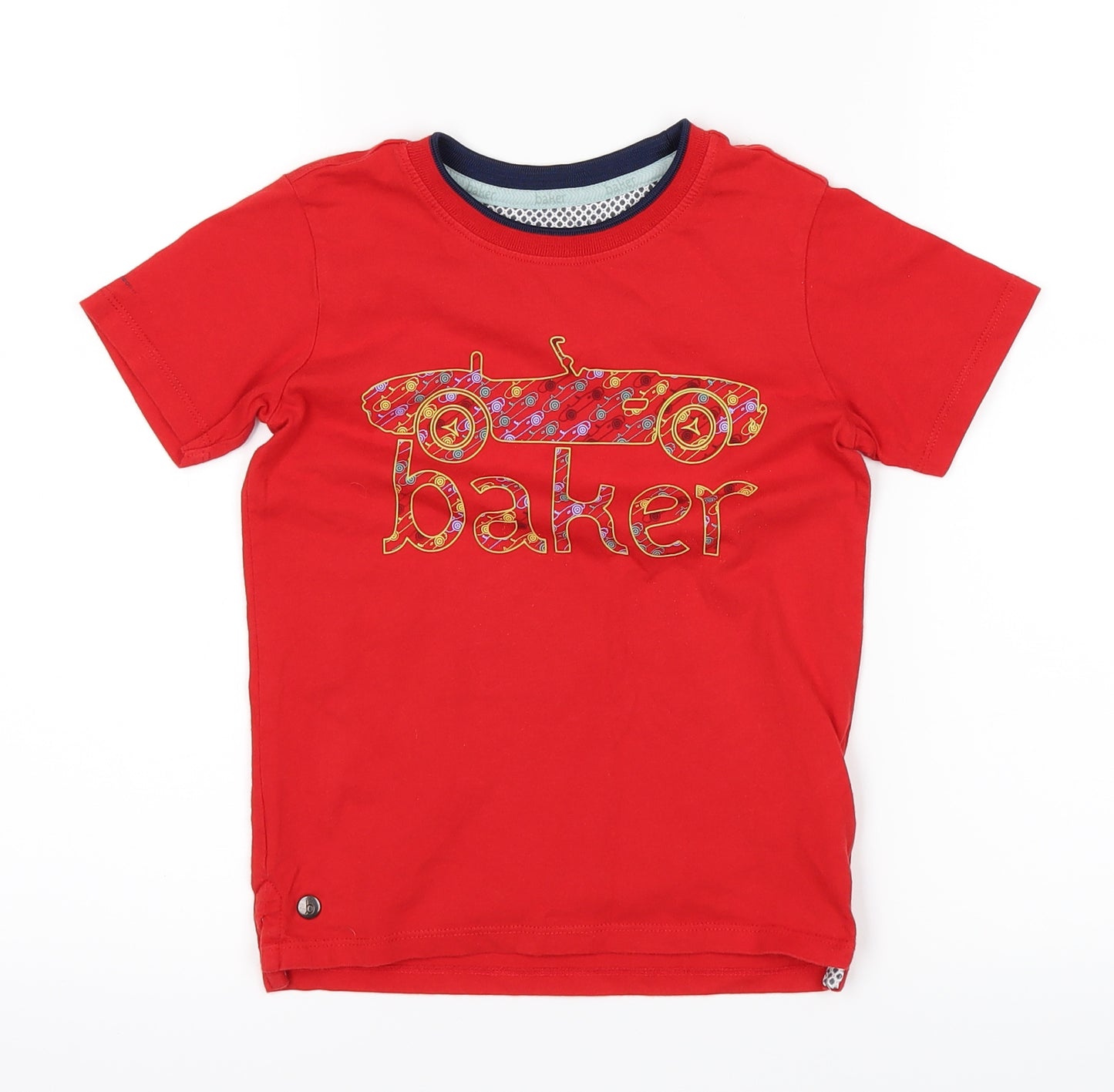 Baker Boys Red   Basic T-Shirt Size 4-5 Years