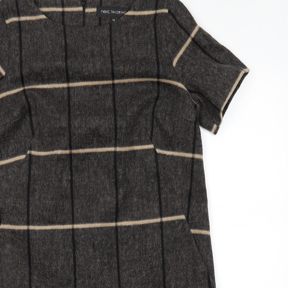 NEXT Womens Brown   T-Shirt Dress  Size 14