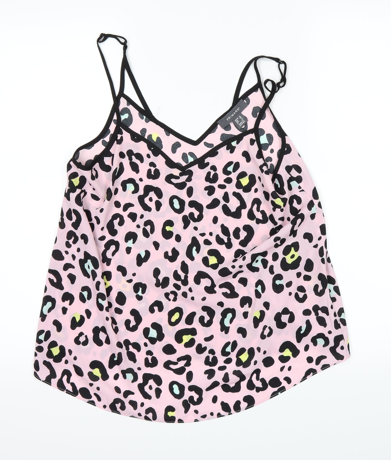 Primark Womens Pink Animal Print  Basic T-Shirt Size 10