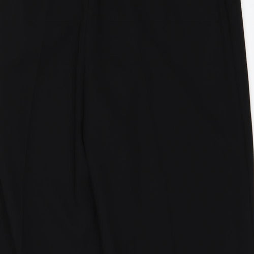 Preworn Womens Black   Trousers  Size 12 L28 in