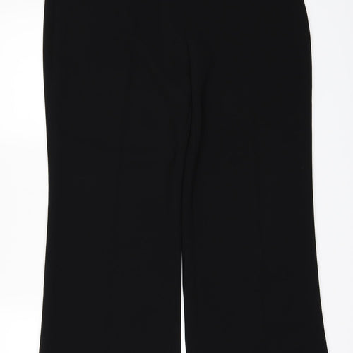 Preworn Womens Black   Trousers  Size 12 L26 in
