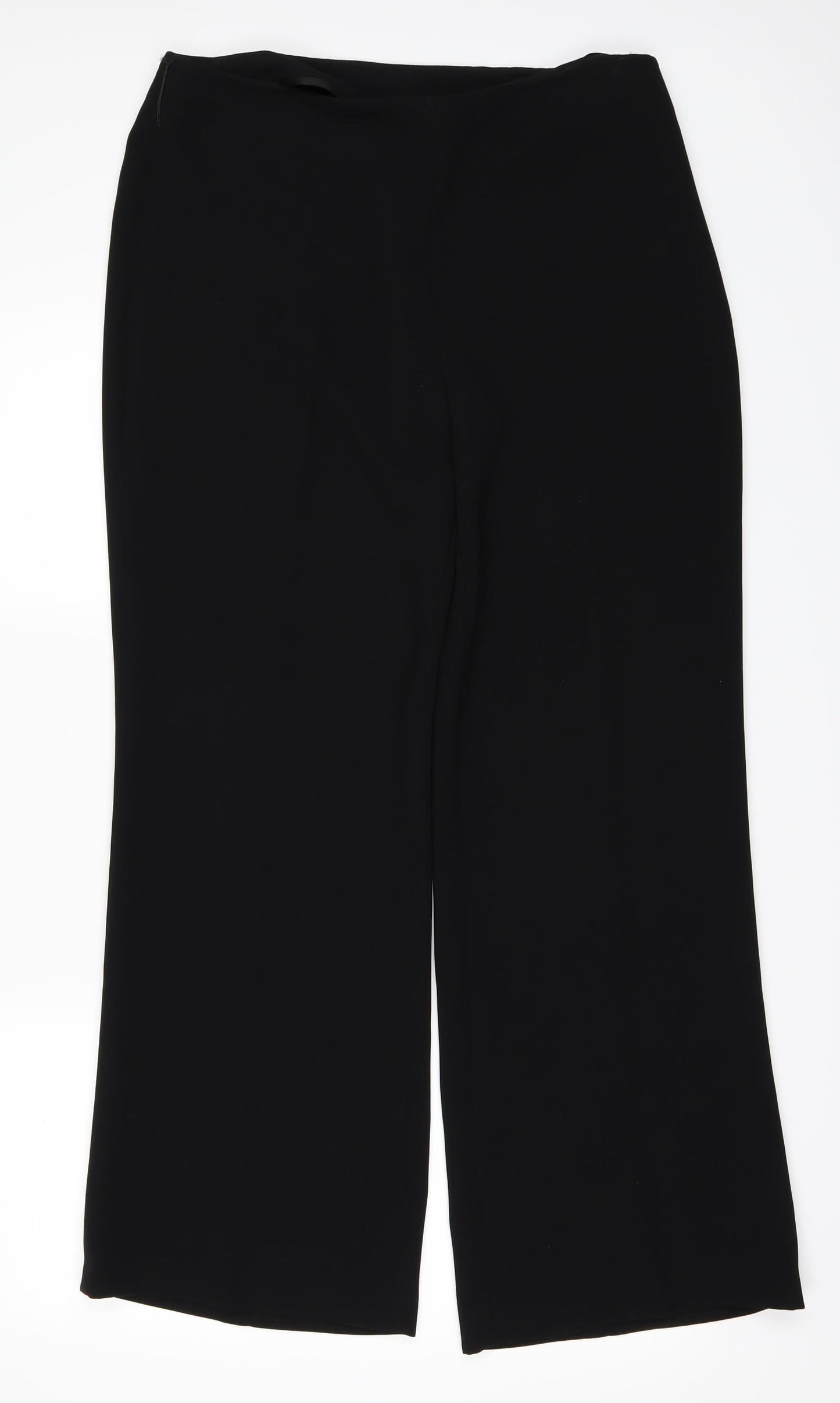 Preworn Womens Black   Trousers  Size 12 L26 in