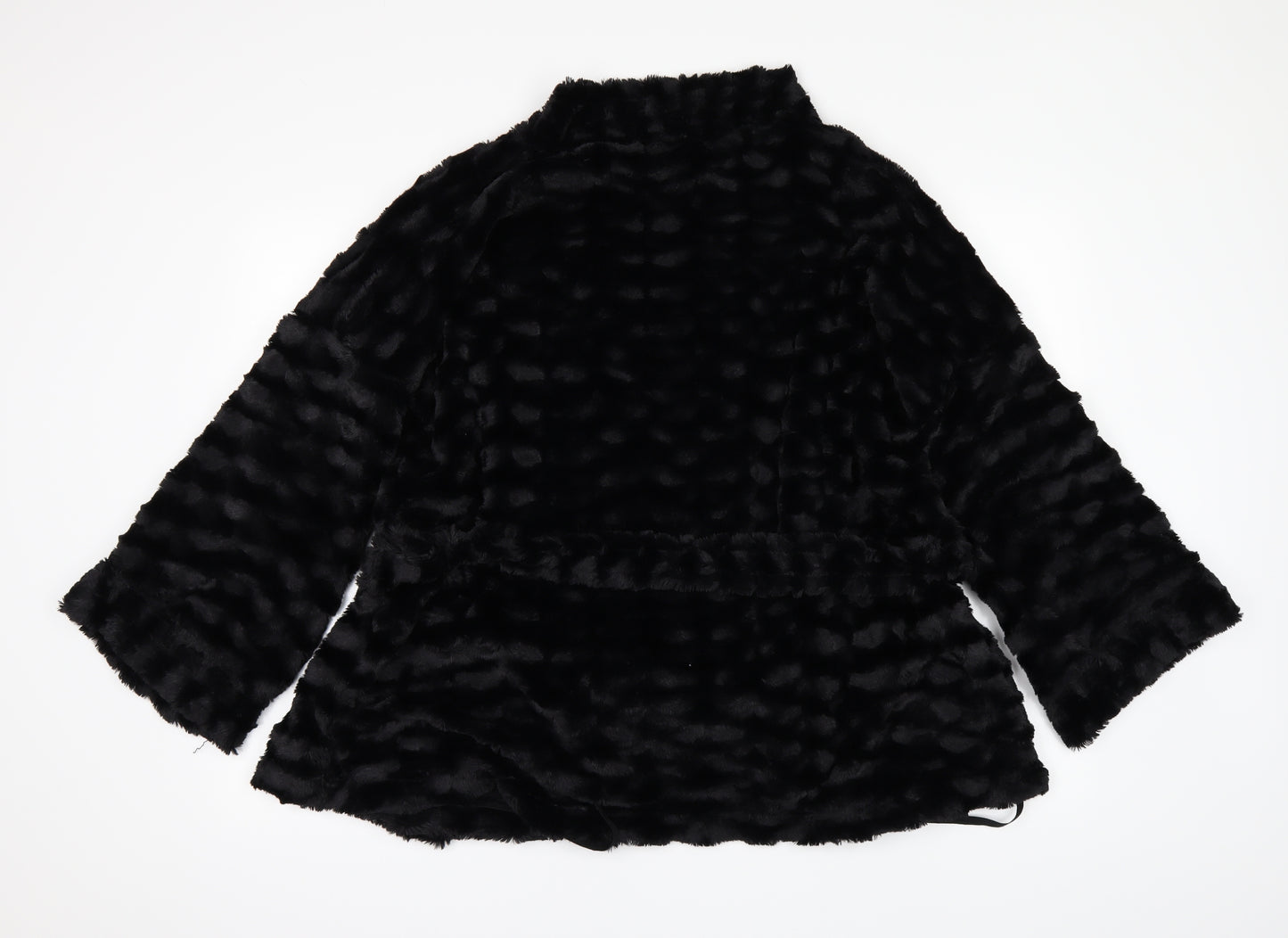 Marks and Spencer Womens Black   Overcoat Coat Size 16