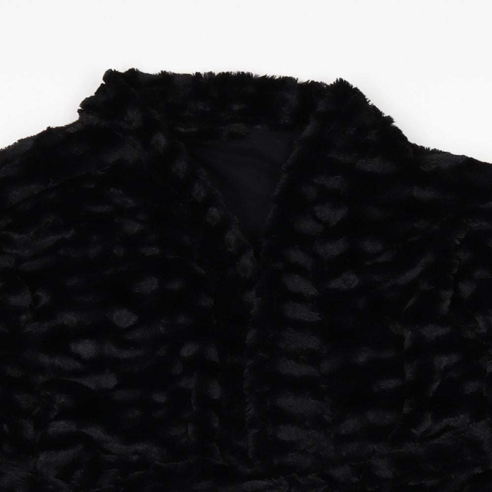 Marks and Spencer Womens Black   Overcoat Coat Size 16