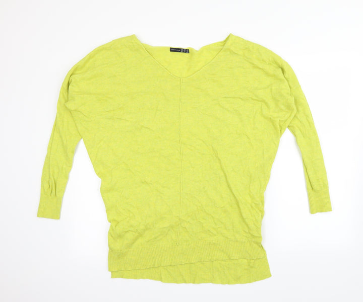 Atmosphere Womens Yellow   Pullover Jumper Size S