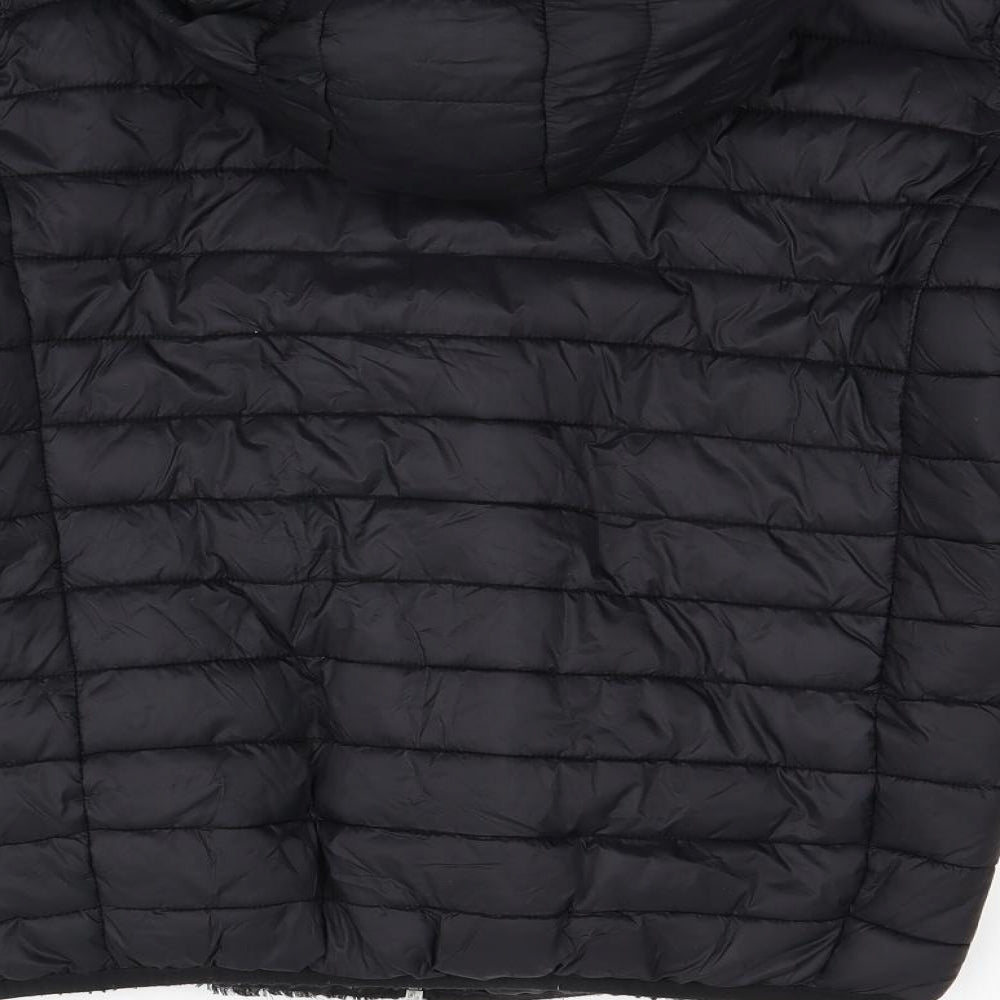 Preworn Mens Black   Puffer Jacket Coat Size XS