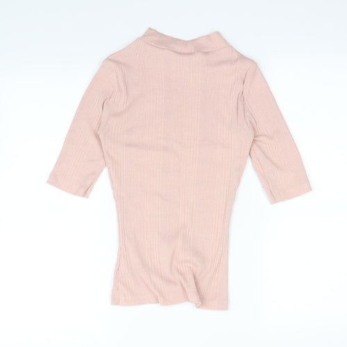 New Look Womens Pink   Basic T-Shirt Size 6