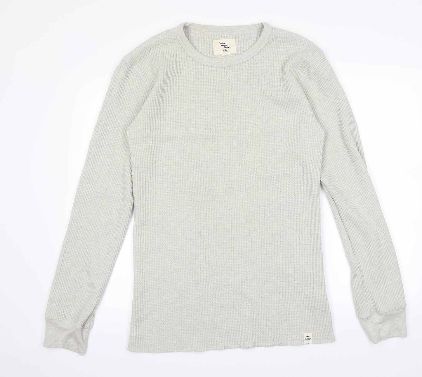 Cedar Wood State Mens Grey   Pullover Jumper Size XL