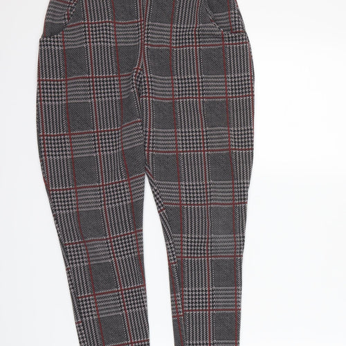 Boohoo Womens Multicoloured Check  Dress Pants Trousers Size 10 L23 in