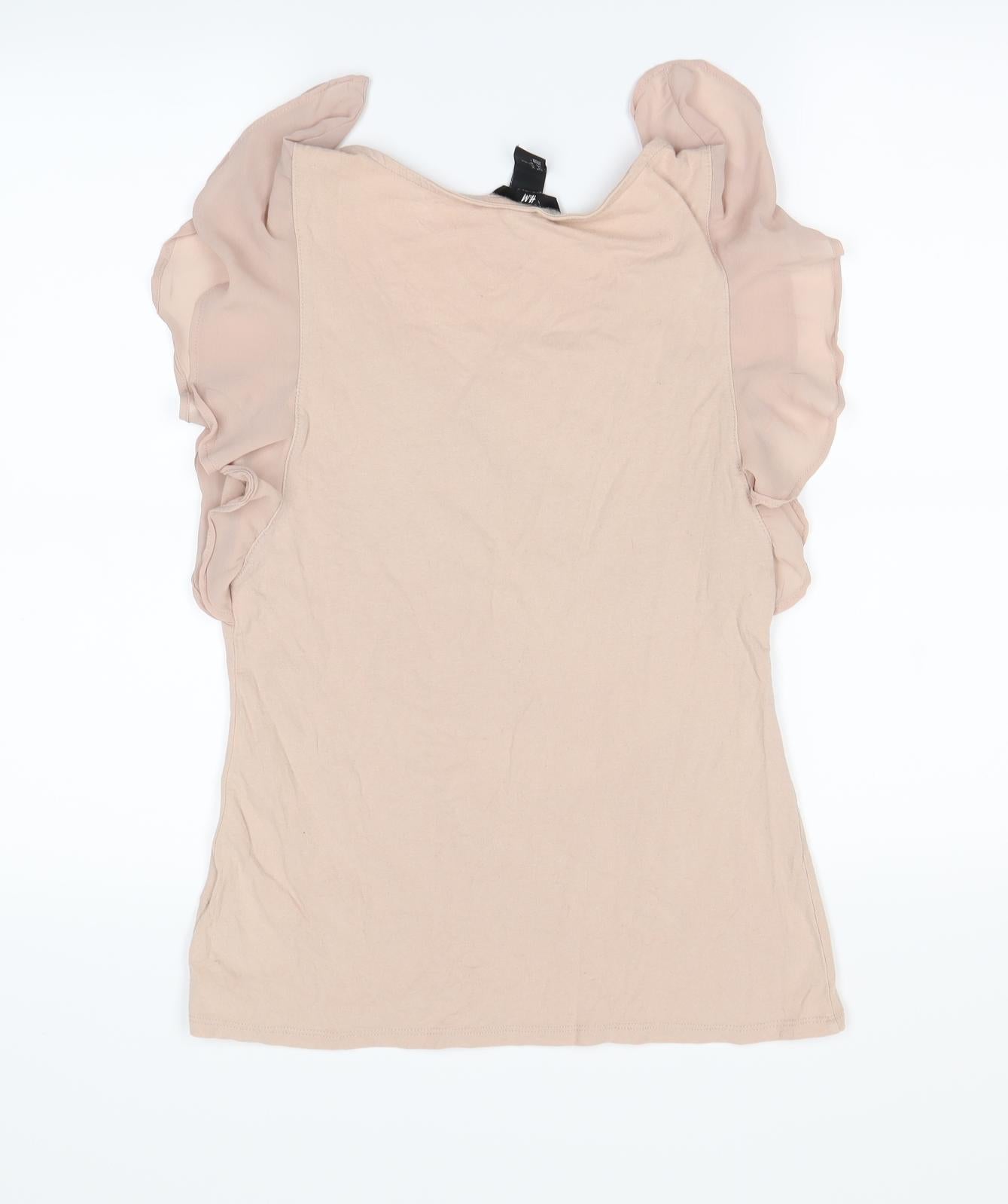 H&M Womens Pink   Basic T-Shirt Size M