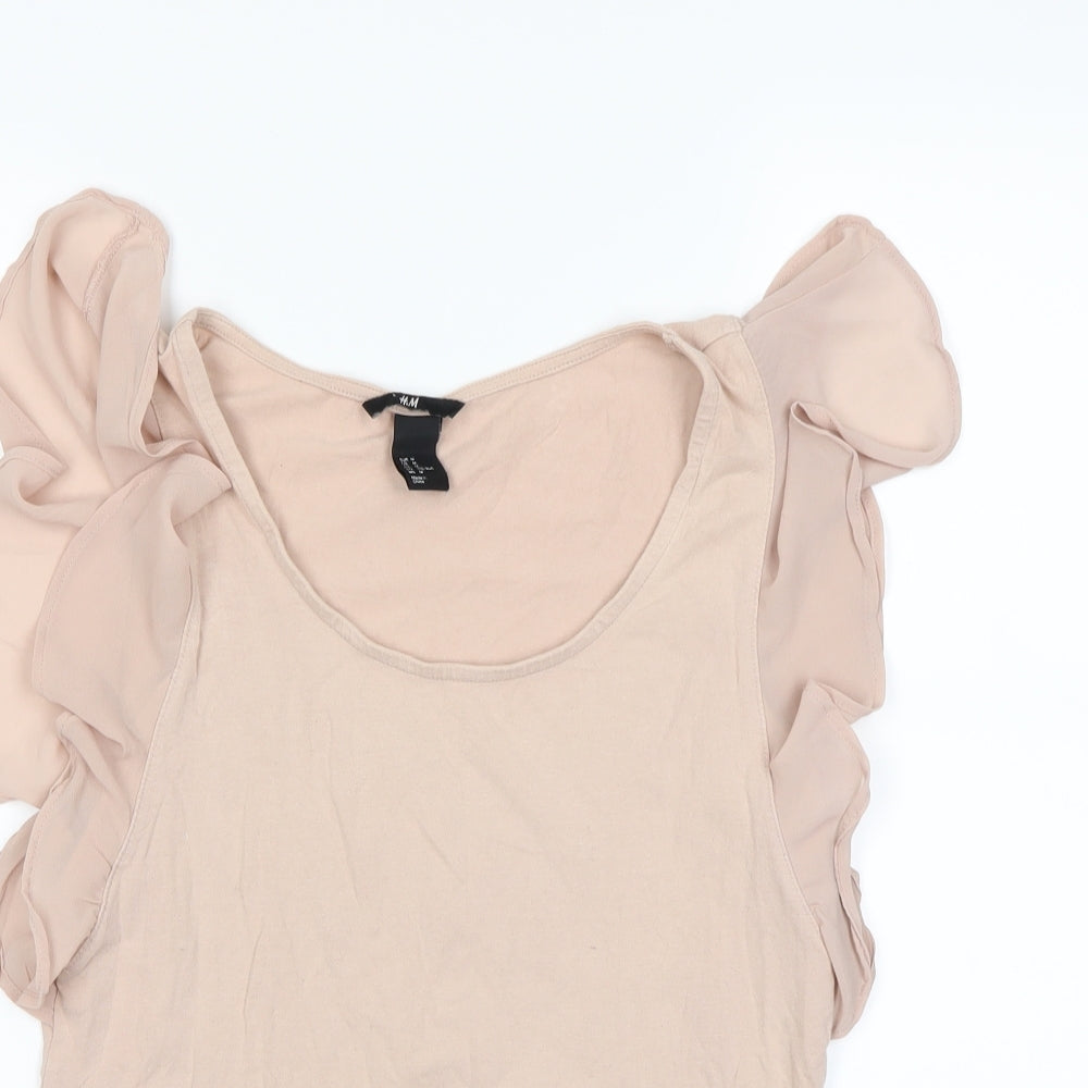 H&M Womens Pink   Basic T-Shirt Size M