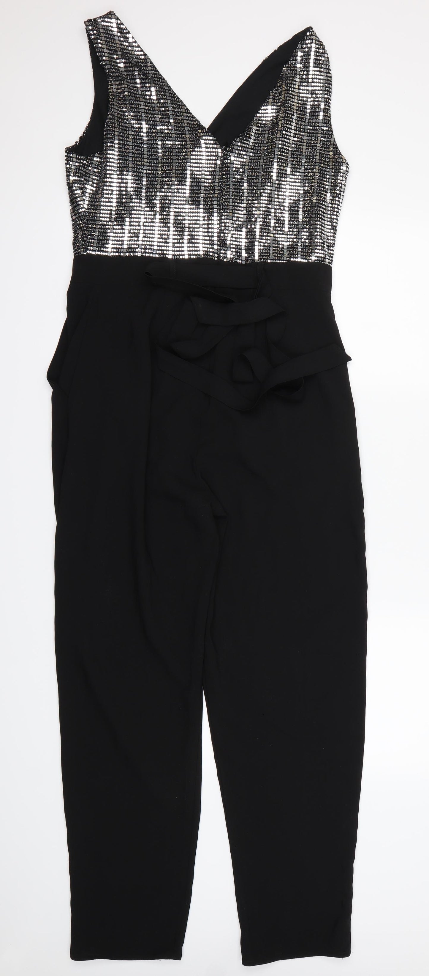 Dorothy Perkins Womens Black   Playsuit One-Piece Size 12 L28 in