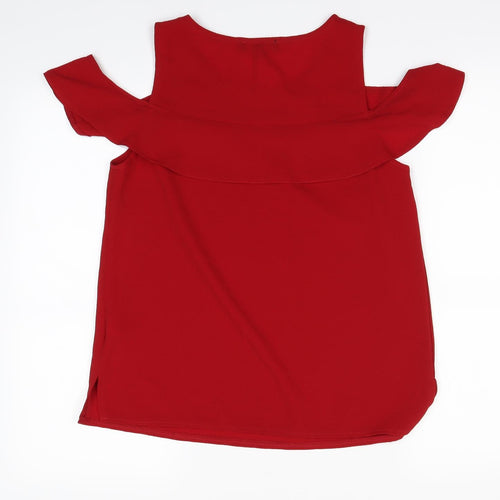 New Look Womens Red   Basic Blouse Size 10