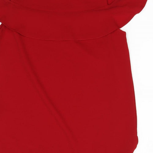 New Look Womens Red   Basic Blouse Size 10