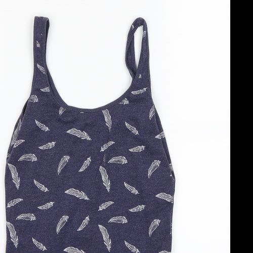 Atmosphere Womens Blue Floral  Basic Tank Size 8