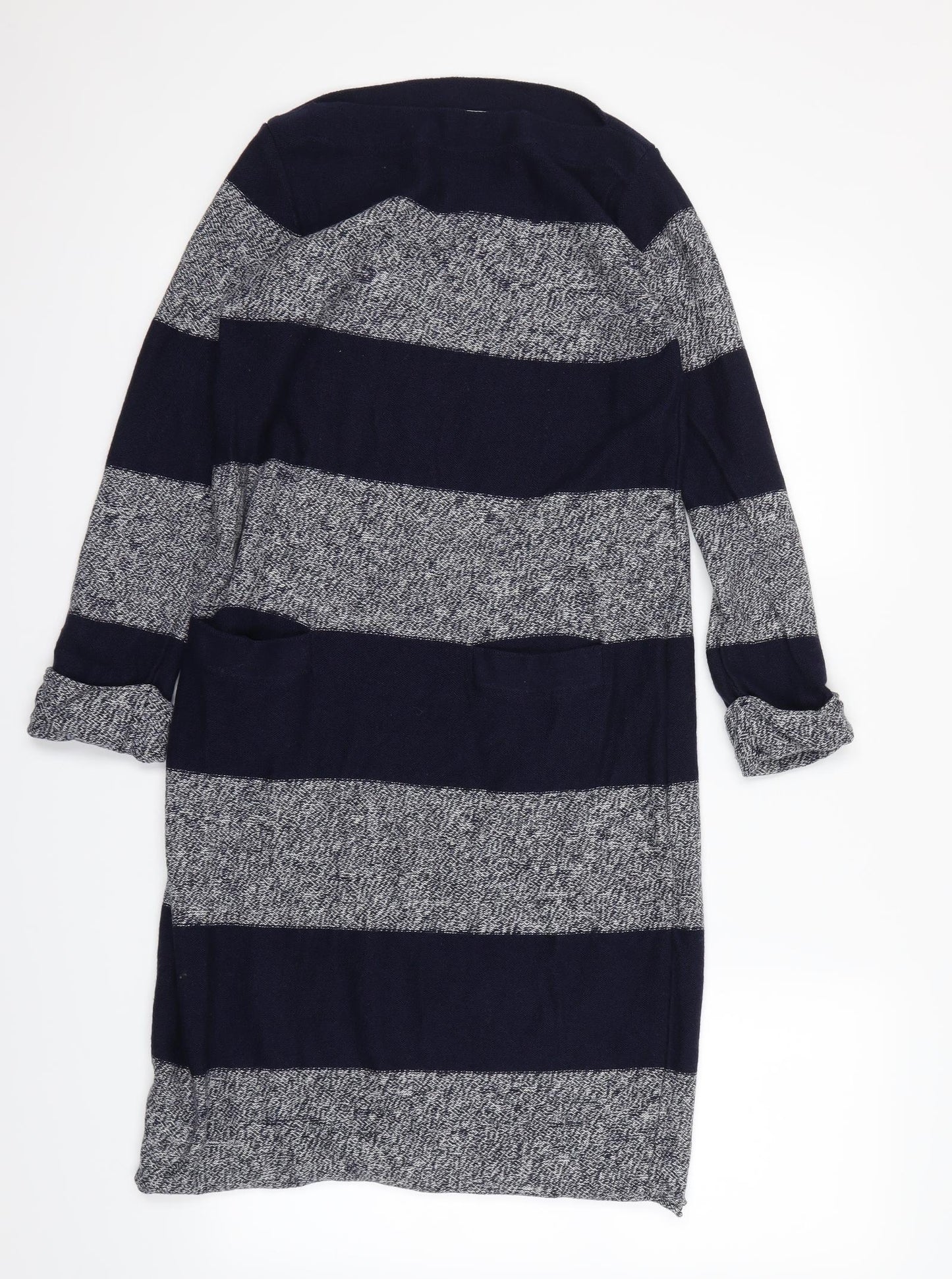 Boden Womens Black Striped  Fit & Flare  Size 14