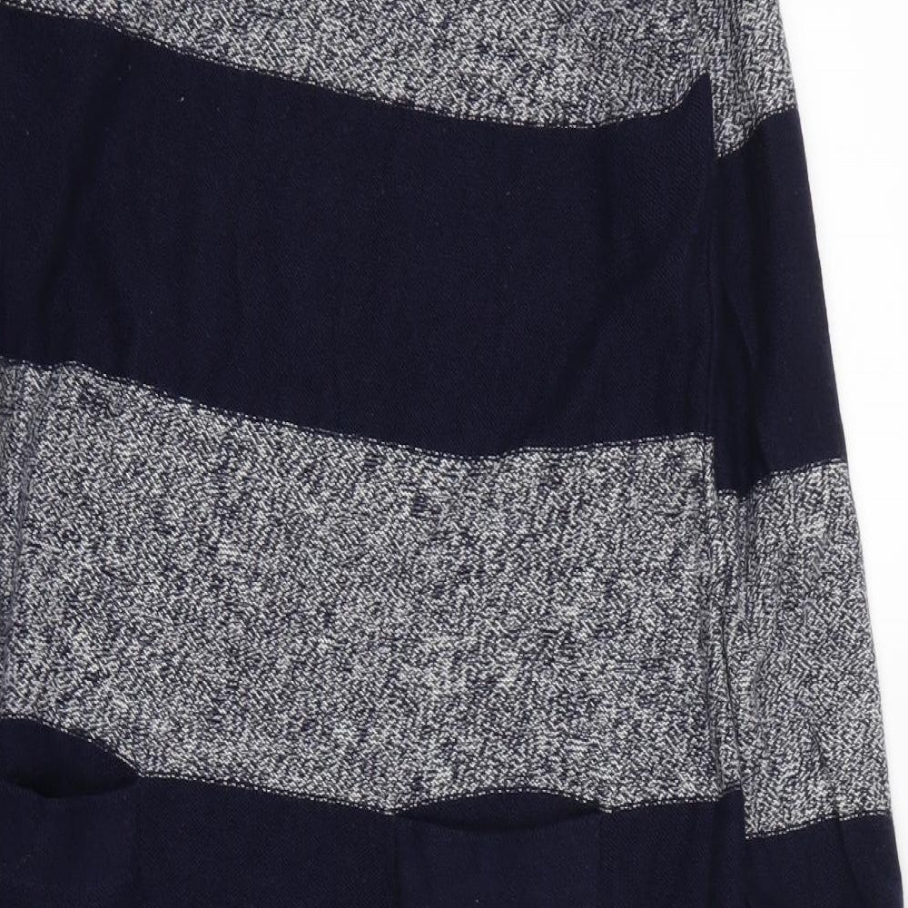 Boden Womens Black Striped  Fit & Flare  Size 14