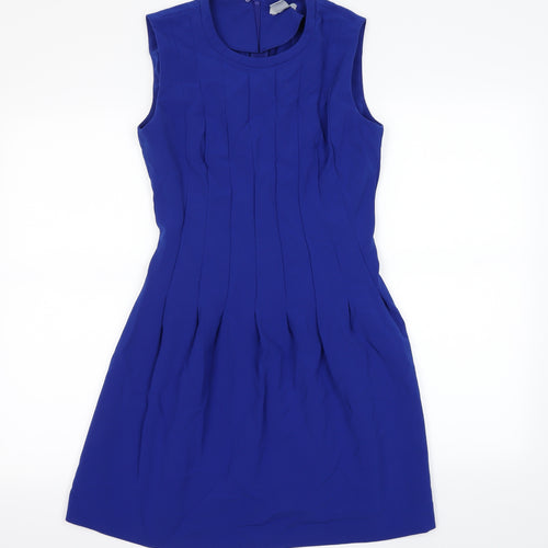 H&M Womens Blue   Fit & Flare  Size 8