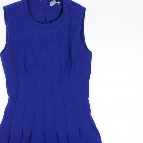 H&M Womens Blue   Fit & Flare  Size 8