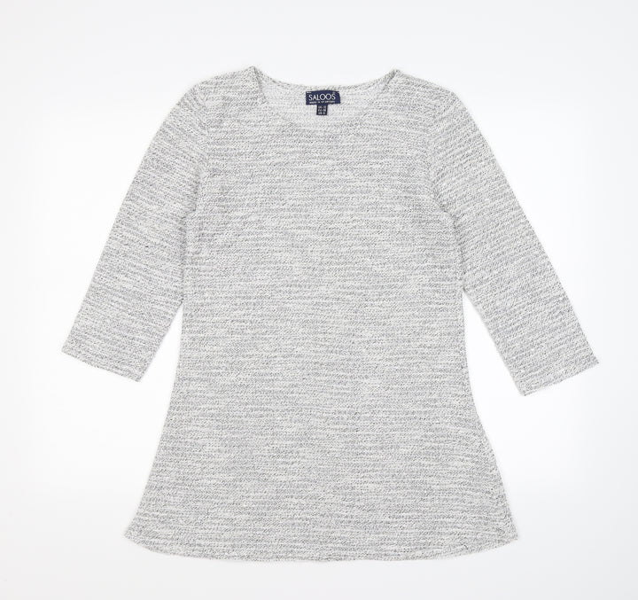 Saloos Womens Grey Knit Pullover Jumper Size 12 - dress