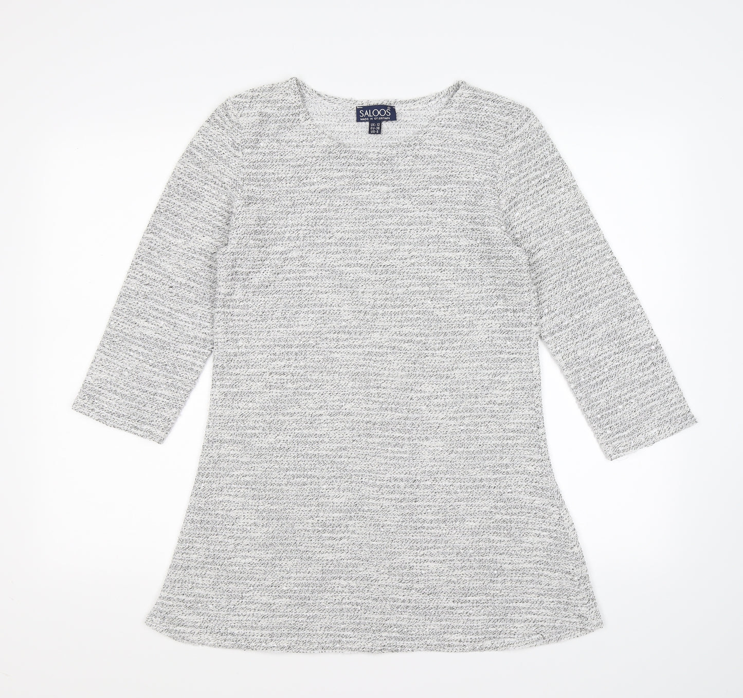 Saloos Womens Grey  Knit Pullover Jumper Size 12  - dress