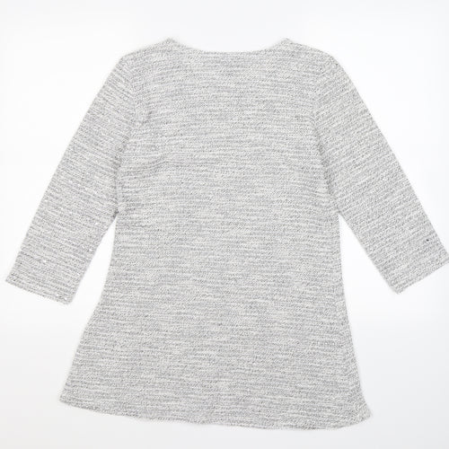 Saloos Womens Grey  Knit Pullover Jumper Size 12  - dress