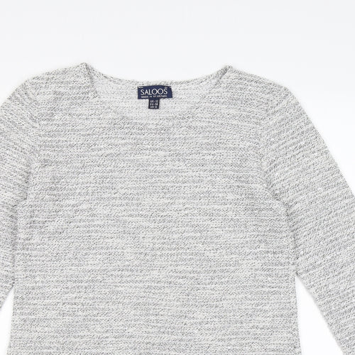 Saloos Womens Grey  Knit Pullover Jumper Size 12  - dress