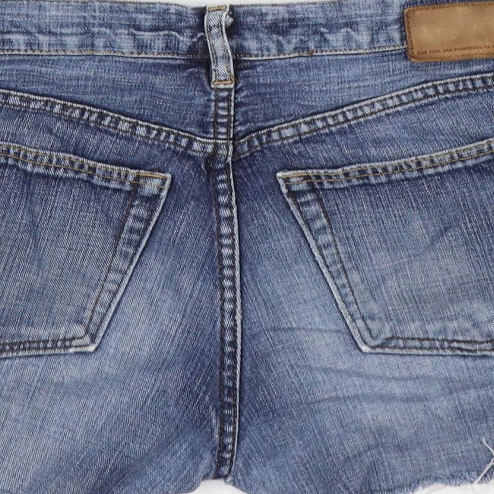 Gap Womens Blue  Denim Cut-Off Shorts Size 12
