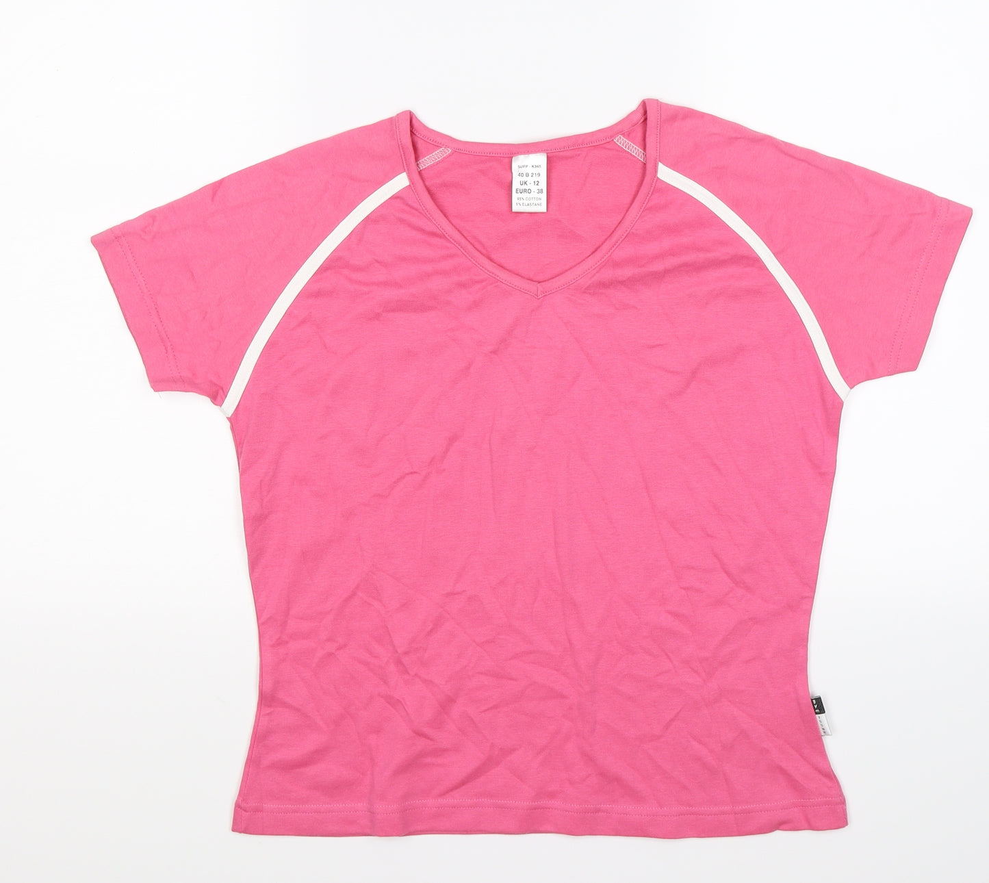 gym issue Womens Pink   Basic T-Shirt Size 12