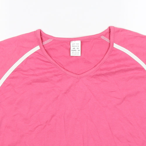 gym issue Womens Pink   Basic T-Shirt Size 12