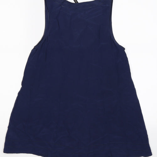 Topshop Womens Blue Floral  Basic Tank Size 10
