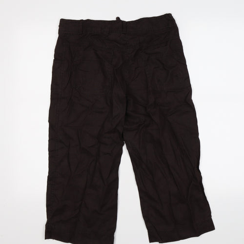 denim co Womens Brown   Cropped Trousers Size 8 L20 in