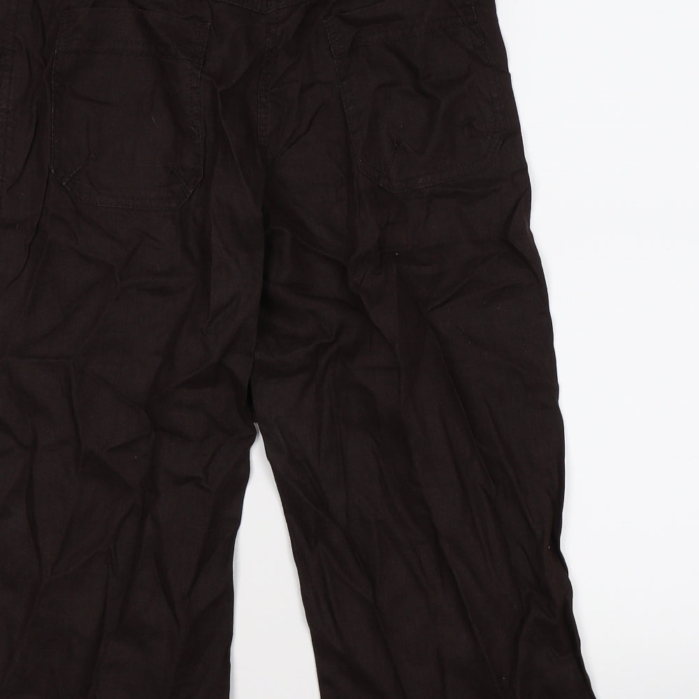 denim co Womens Brown   Cropped Trousers Size 8 L20 in