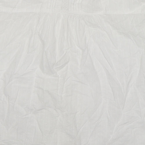 Brora Womens White Striped  Basic Blouse Size 10