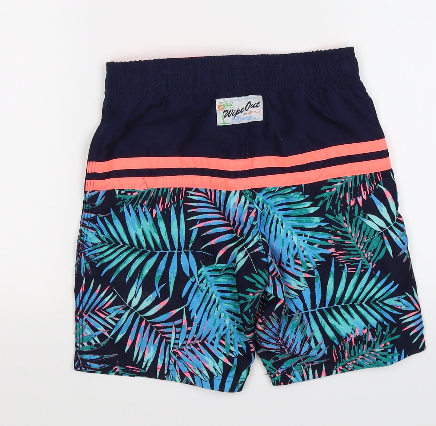 BHS Boys Blue Floral  Sweat Shorts Size 6-7 Years