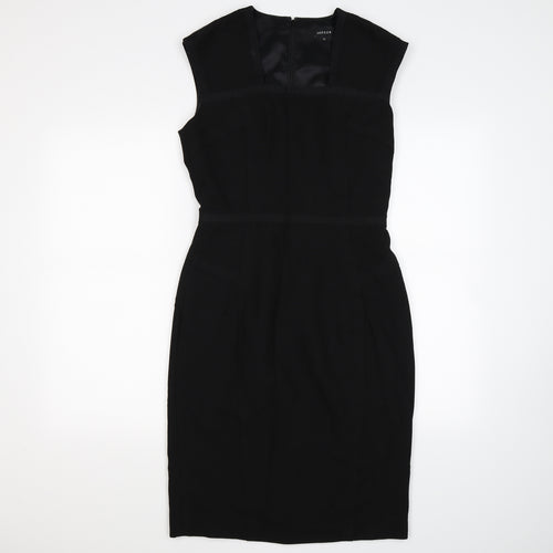 Jeager Womens Black   Pencil Dress  Size 10