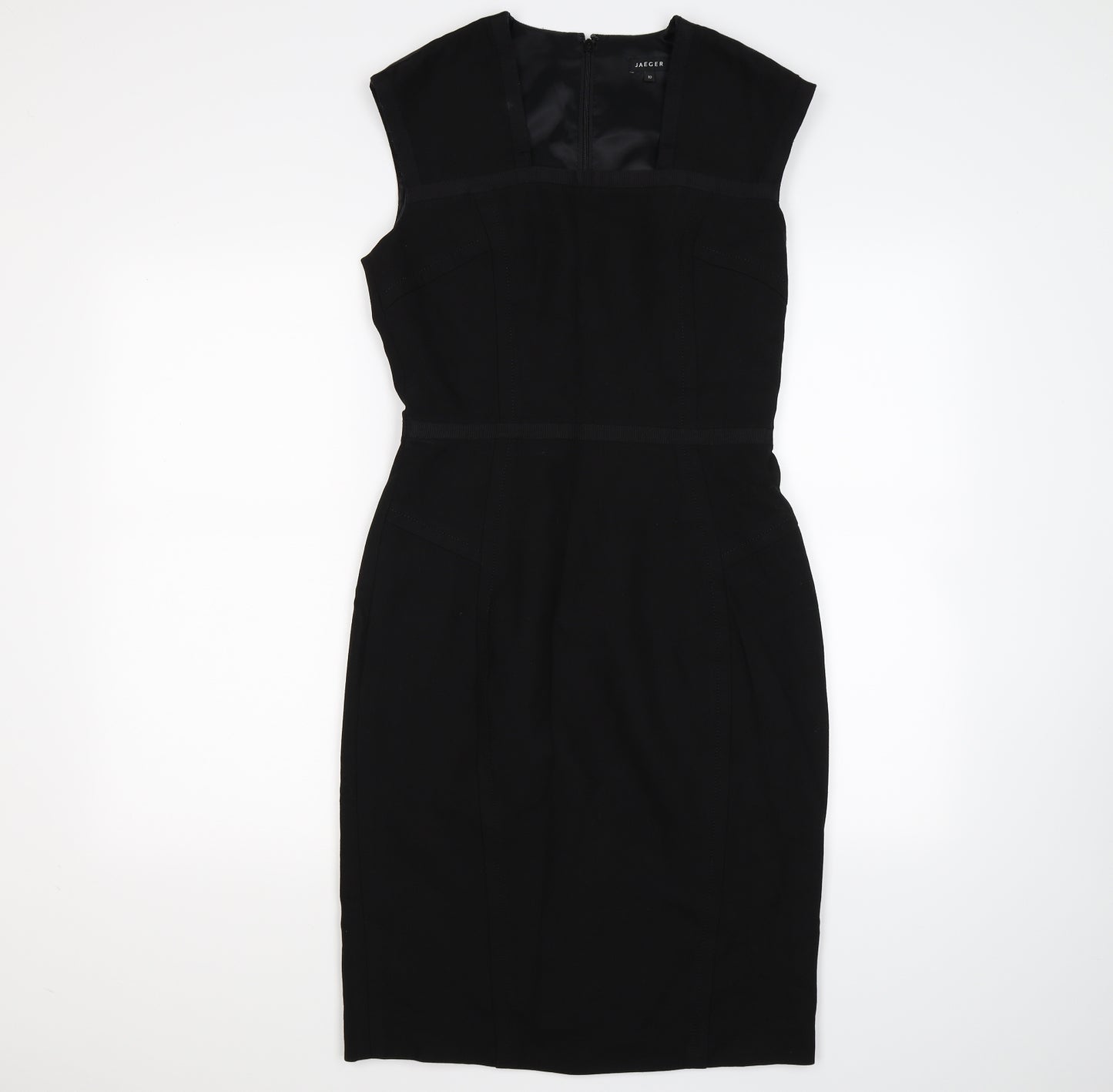 Jeager Womens Black   Pencil Dress  Size 10