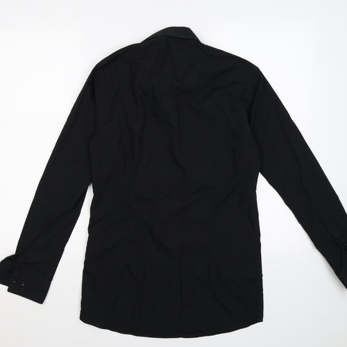 Tailor & Cutter Mens Black    Dress Shirt Size 14.5