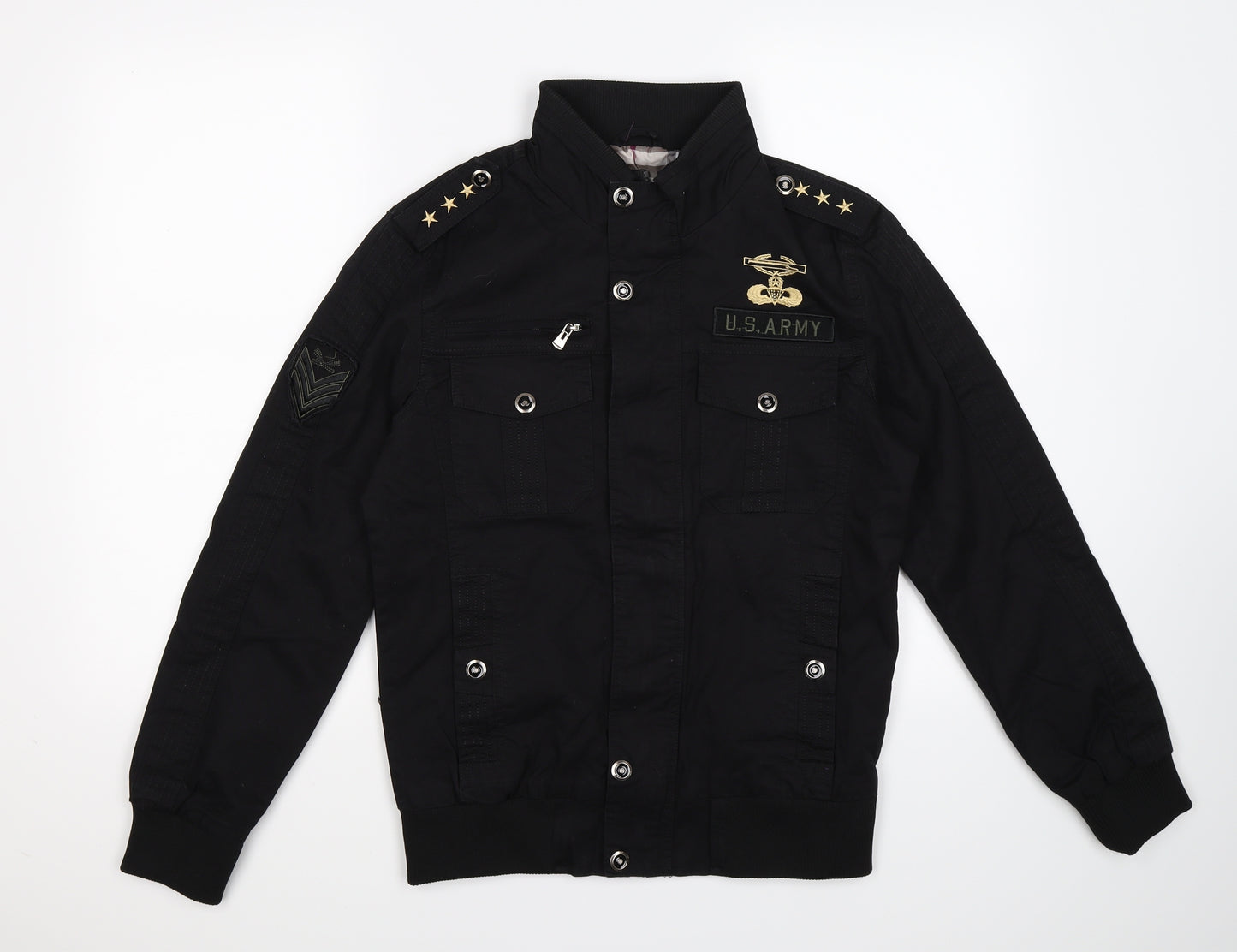 Preworn Mens Black   Jacket  Size S  - military US Army