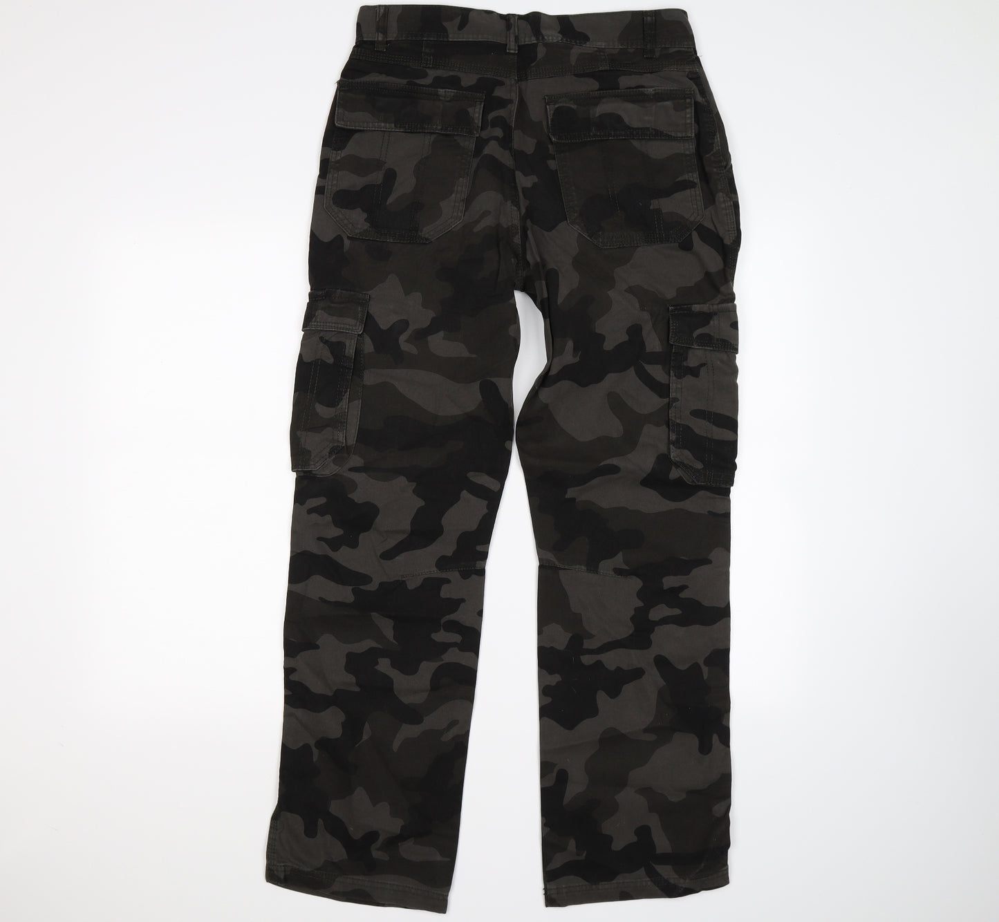 George Mens Green Camouflage Denim Capri Jeans Size 32 L30 in