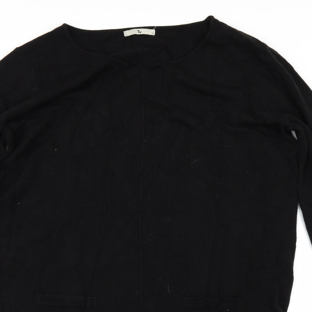Georgee Womens Black   Jumper Dress  Size 16
