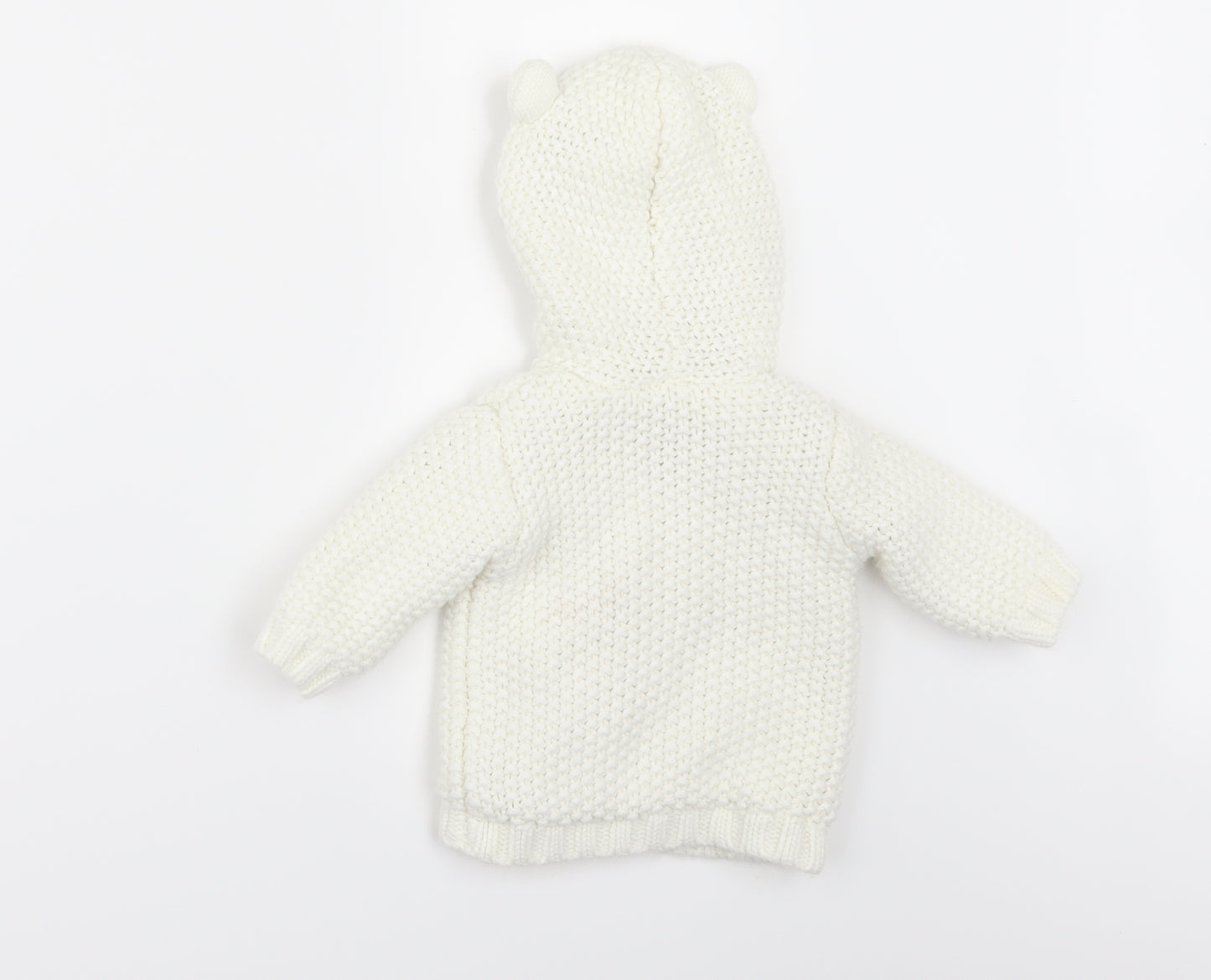 George Baby White   Cardigan Jumper Size 3-6 Months