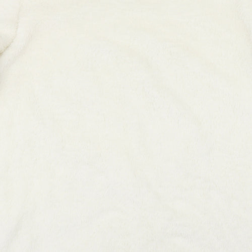 F&F Womens Ivory Solid  Top Pyjama Top Size M