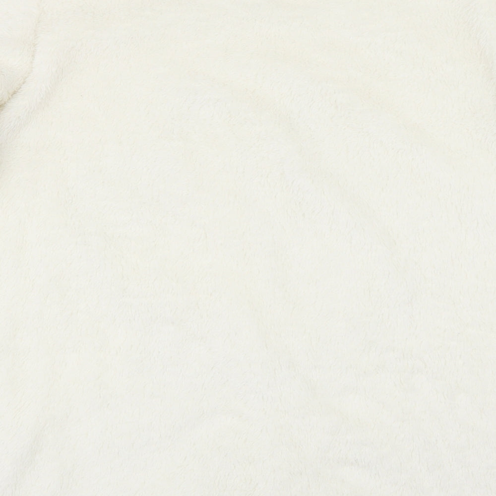 F&F Womens Ivory Solid  Top Pyjama Top Size M