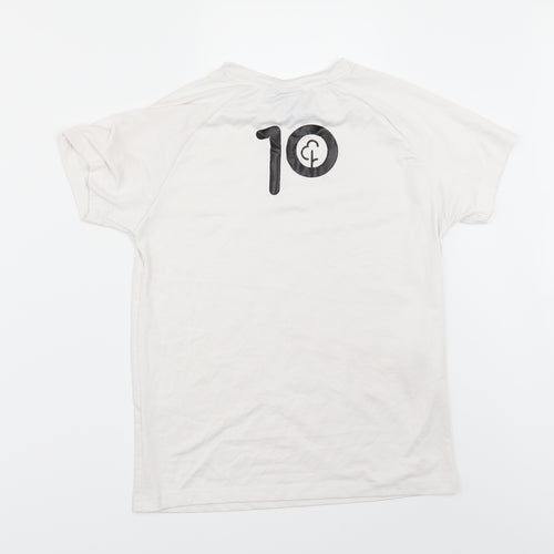 PARKRUN Girls White   Basic T-Shirt Size 9-10 Years