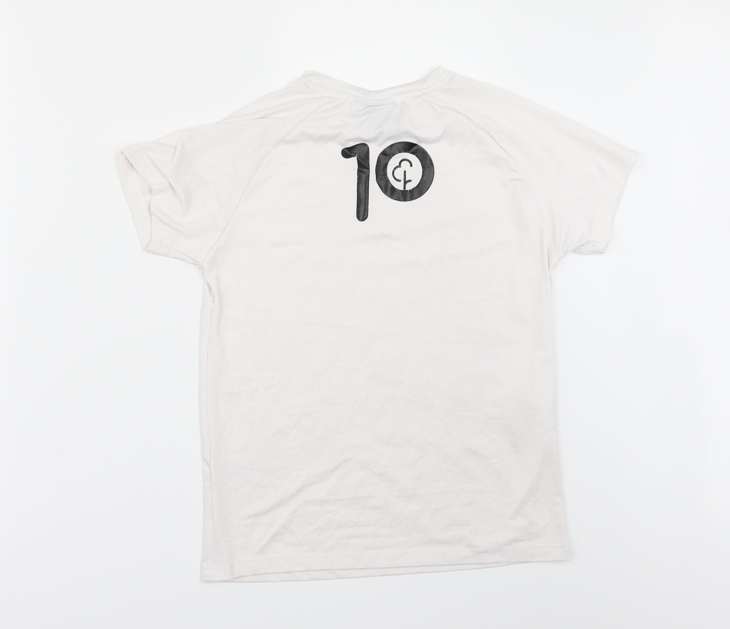 PARKRUN Girls White   Basic T-Shirt Size 9-10 Years