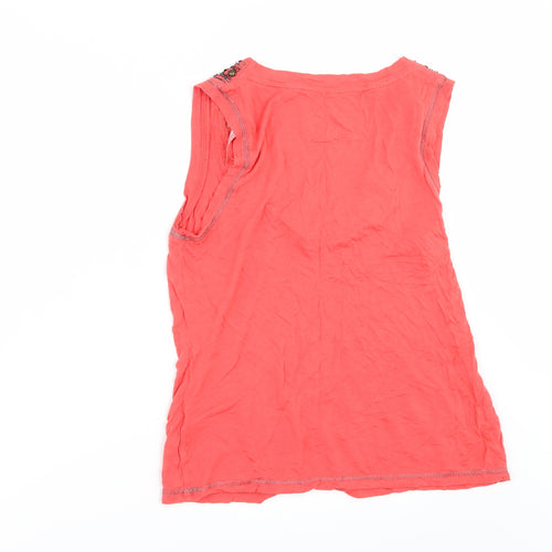 Butterfly Womens Red   Basic T-Shirt Size 14